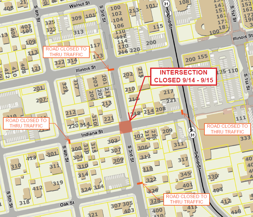 map south third street road closure sept 14 and 15.png